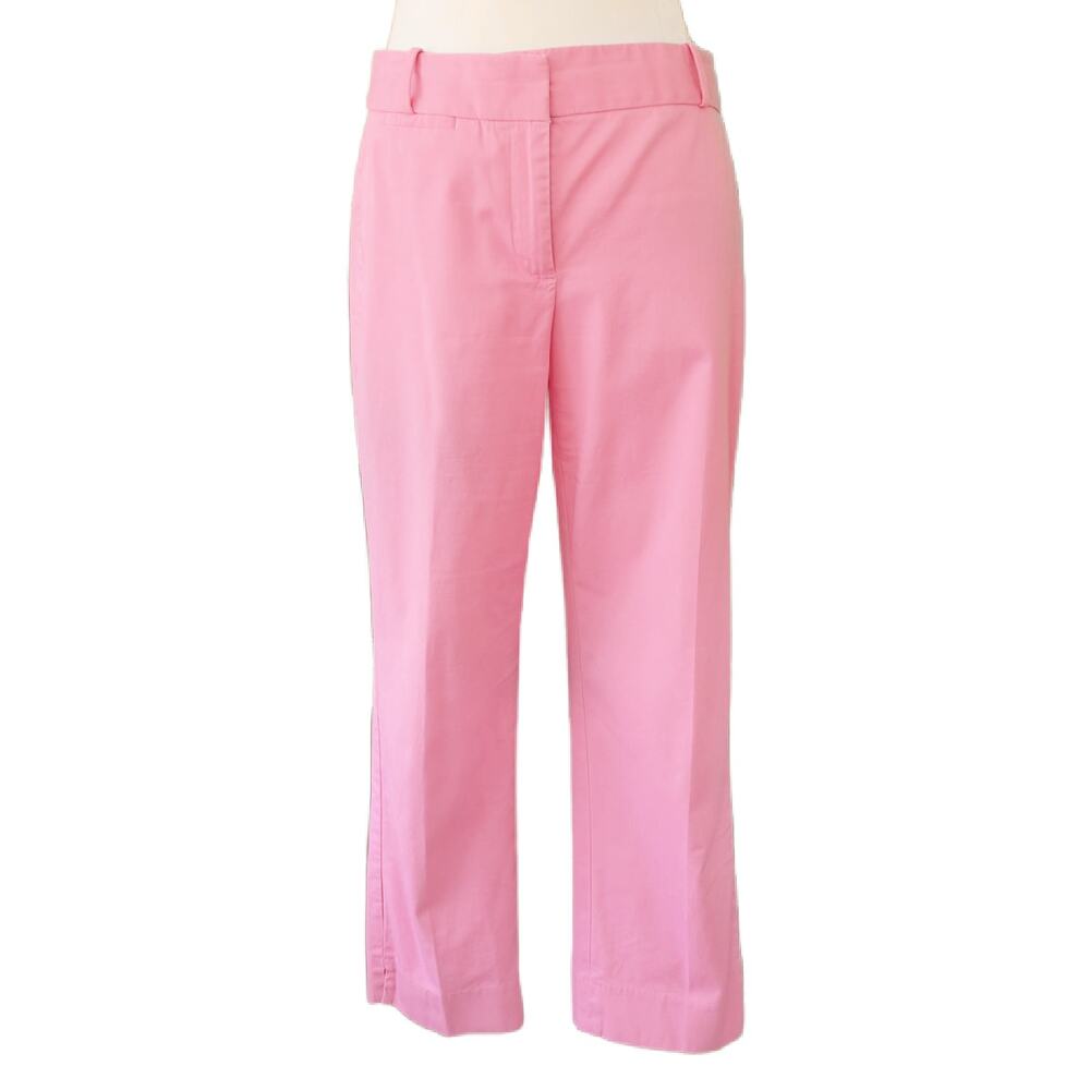 Talbots Pink Crop Chino Pants Size 6 Casual Summer